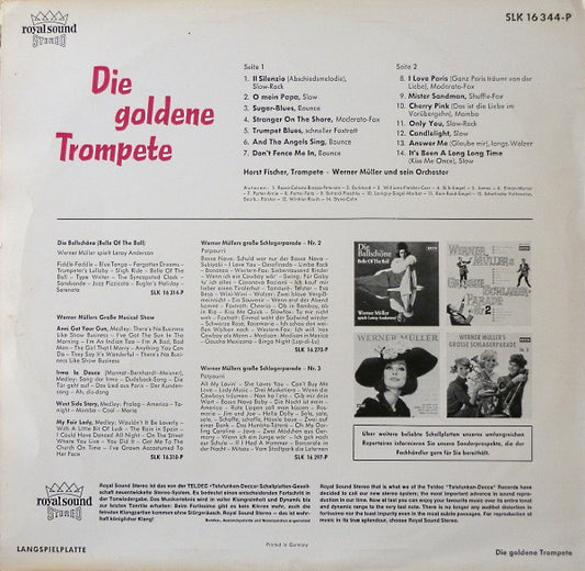 Werner Müller Und Sein Orchester - Die Goldene Trompete (LP) Vinyl LP Vinyl Zeer Goed / Hoesje Goed "VINYLSINGLES.NL"