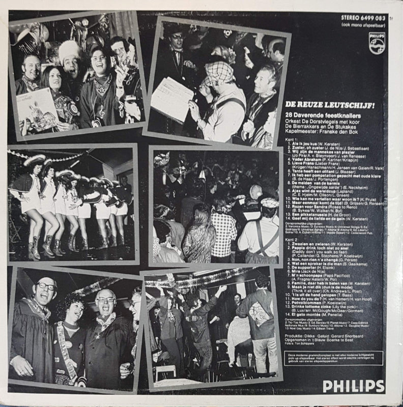 Orkest De Dorstvlegels - De Reuze Leut-Schijf! (LP) Vinyl LP Vinyl Very Good (VG) <br> Hoes Good Plus (G+)