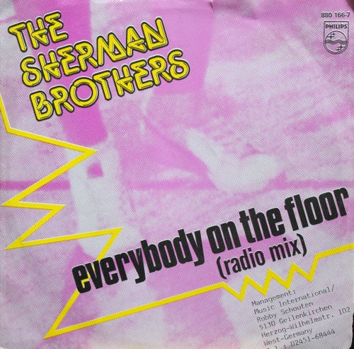 Sherman Brothers - Everybody On The Floor Vinyl Singles Vinyl Very Good (VG) <br> Hoes Good Plus (G+)