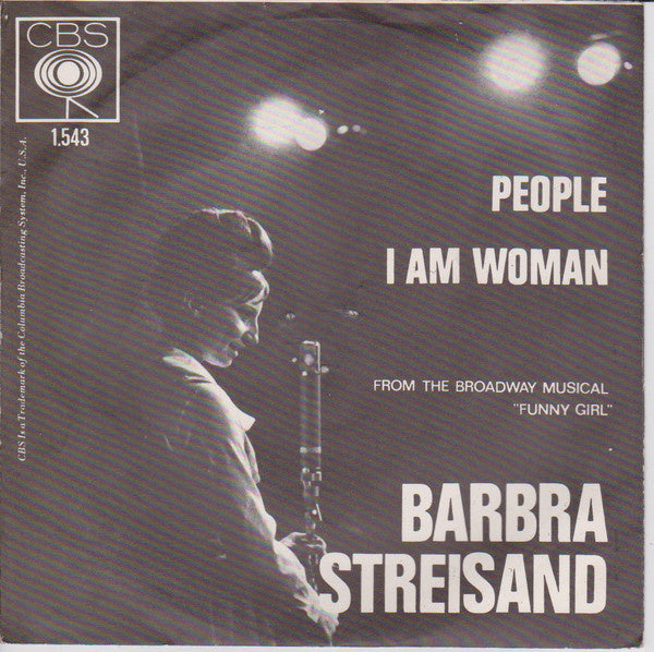 Barbra Streisand - People 09410 Vinyl Singles Vinyl Very Good (VG) <br> Hoes Good Plus (G+)