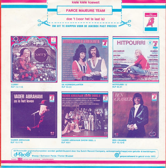 Farce Majeure Team - Kiele Kiele Koeweit 22297 Vinyl Singles Vinyl Zeer Goed / Hoesje Goed "VINYLSINGLES.NL"