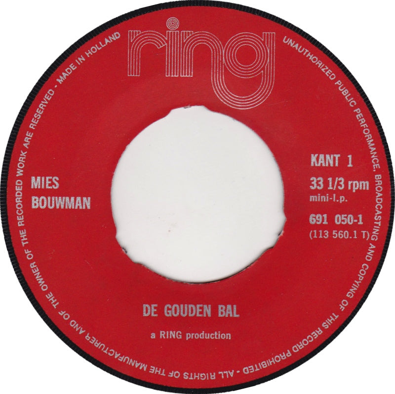 Mies Bouwman - Voorvertelplaat Door Mies Bouwman * Vinyl Singles