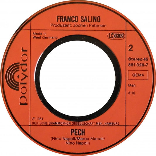 Franco Salino - Sidestep-Quick 13141 Vinyl Singles Vinyl Zeer Goed / Hoesje Generic "VINYLSINGLES.NL"