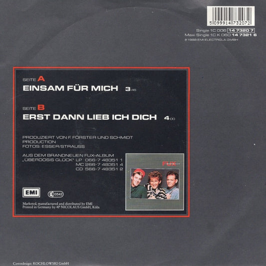 Fux - Einsam Für Mich Vinyl Singles Media VG+ \ Sleeve G+