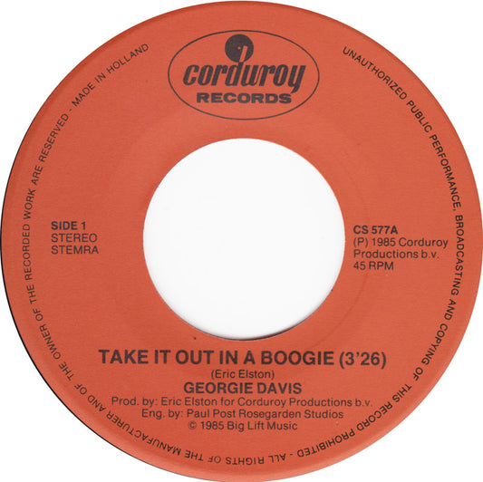 Georgie Davis - Take It Out In A Boogie