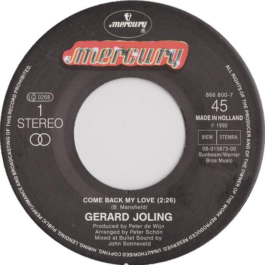 Gerard Joling - Come Back My Love 40502