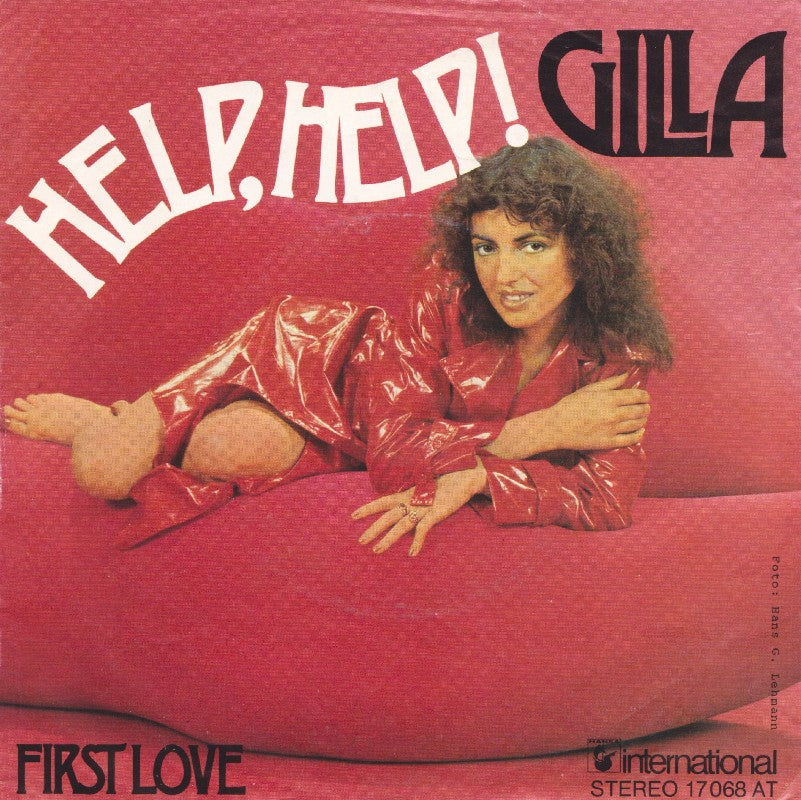 Gilla - Help, Help Vinyl Singles Vinyl Very Good (VG) <br> Hoes Good Plus (G+)