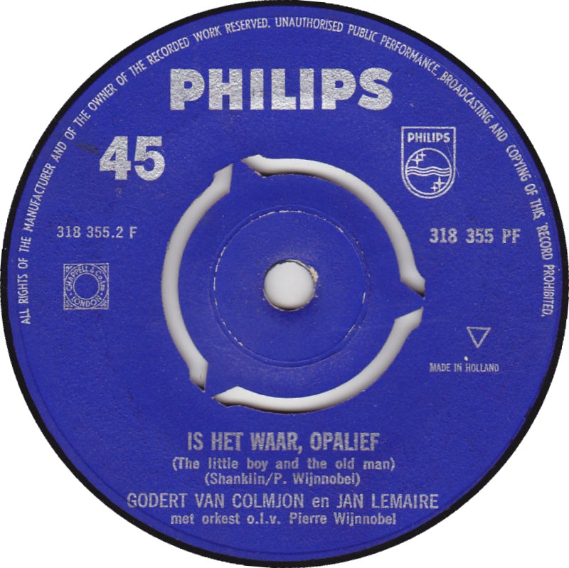 Godert Van Colmjon en Jan Lemaire - Zuiderzee-Ballade 10641 Vinyl Singles Vinyl Goed / Hoes Generic