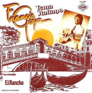 Francis Goya - Tema Italiano Vinyl Singles Vinyl Very Good (VG) <br> Hoes Good Plus (G+)