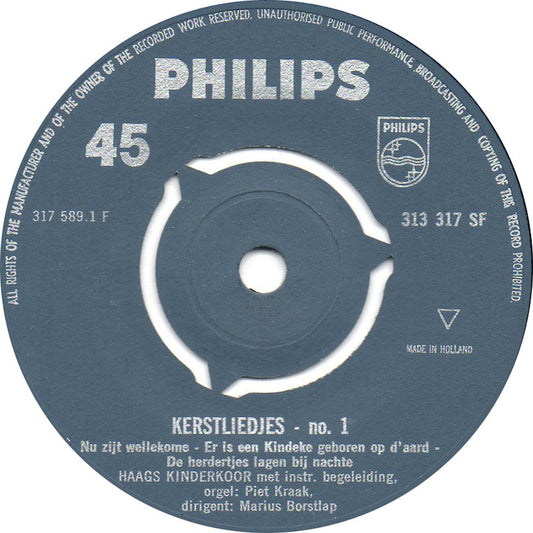 Haags Kinderkoor - Vrolijk Kerstfeest (Kerstliedjes No. *) Vinyl Singles Vinyl Zeer Goed / Hoesje Goed "VINYLSINGLES.NL"