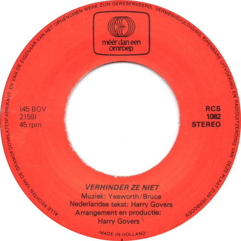 Harry & Marijke Govers En Het Tienerkoor Uit Ridderkerk - De Goede Herder Vinyl Singles Vinyl Very Good (VG) <br> Hoes Good Plus (G+)