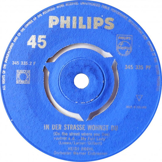 Heidi Bruhl - Singt Aus My Fair Lady Vinyl Singles Media: VG+ / Sleeve: G+ "VINYLSINGLES.NL"