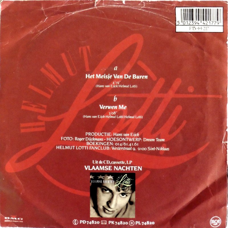 Helmut Lotti - Het Meisje Van De Buren 30309 Vinyl Singles Vinyl Very Good (VG) <br> Hoes Good Plus (G+)