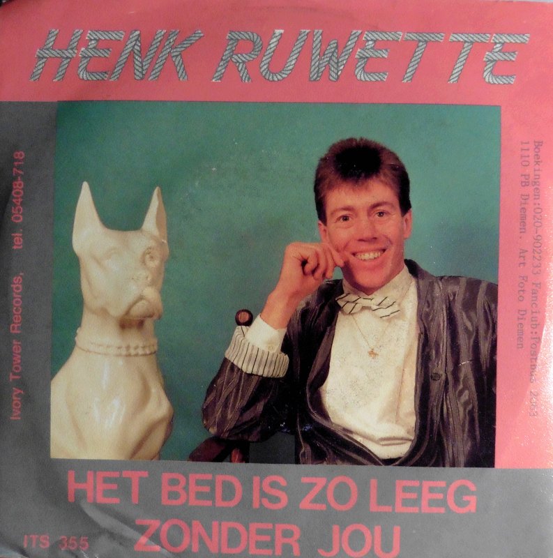 Henk Ruwette - Het Bed Is Zo Leeg Zonder Jou Vinyl Singles Vinyl Very Good (VG) <br> Hoes Good Plus (G+)