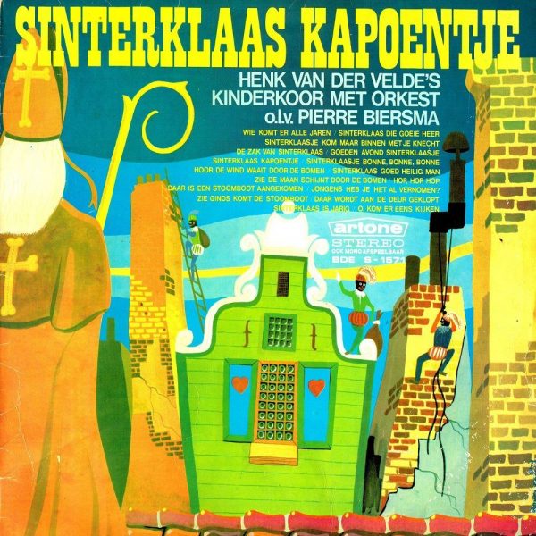 Henk Van Der Velde's Kinderkoor - Sinterklaas Kapoentje (LP) Vinyl LP Vinyl (VG) <br> Hoes (G+)