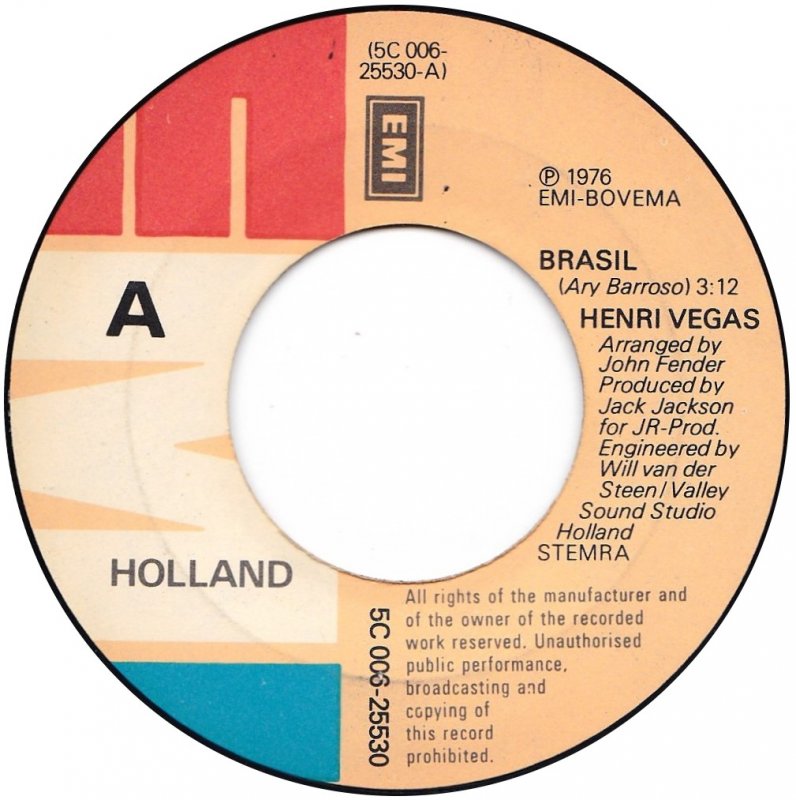 Henri Vegas - Brasil Vinyl Singles