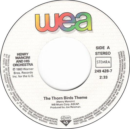 Henry Mancini And His Orchestra, Juan Martin - The Thorn Birds Theme