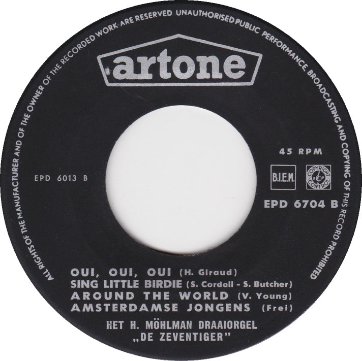 Draaiorgel De Zeventiger - Goodnight, Irene Vinyl Singles EP