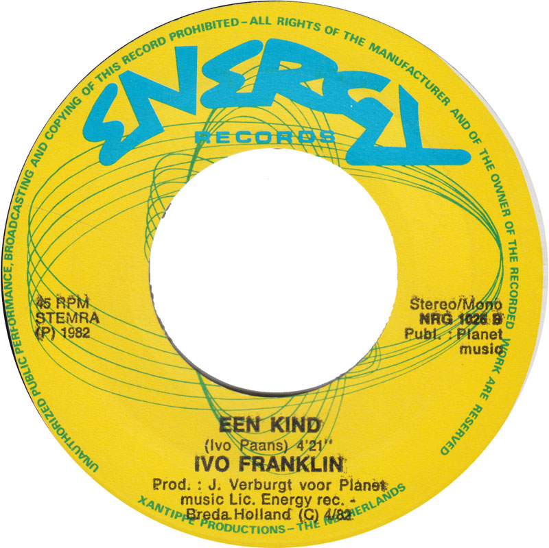 Ivo Franklin - Eenzaamheid Vinyl Singles Vinyl Very Good (VG) <br> Hoes Generic