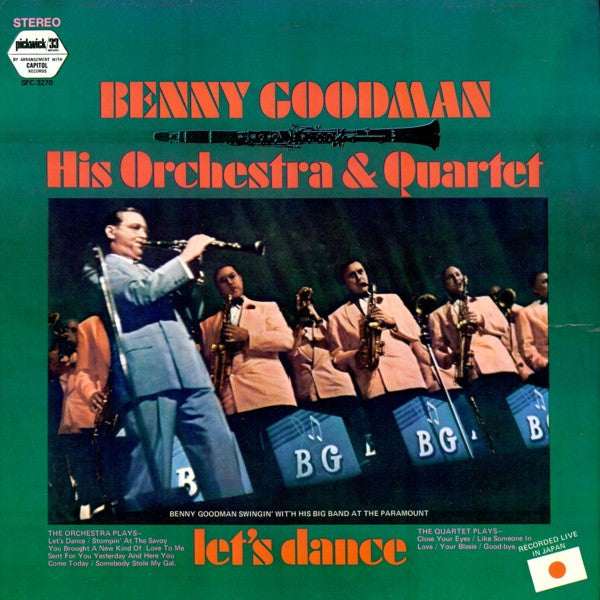 Benny Goodman And His Orchestra & Quartet - Let's Dance (LP) Vinyl LP Vinyl Very Good (VG) <br> Hoes Good Plus (G+)