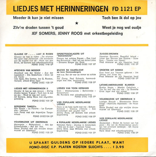 Jef Somers, Jenny Roos - Liedjes Met Herinneringen 29761