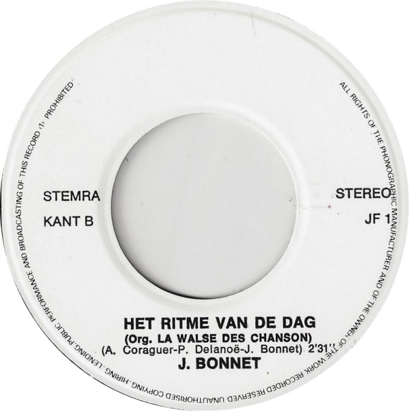 Jeffry Bonnet - Jij Bent Mijn Carrousel Vinyl Singles