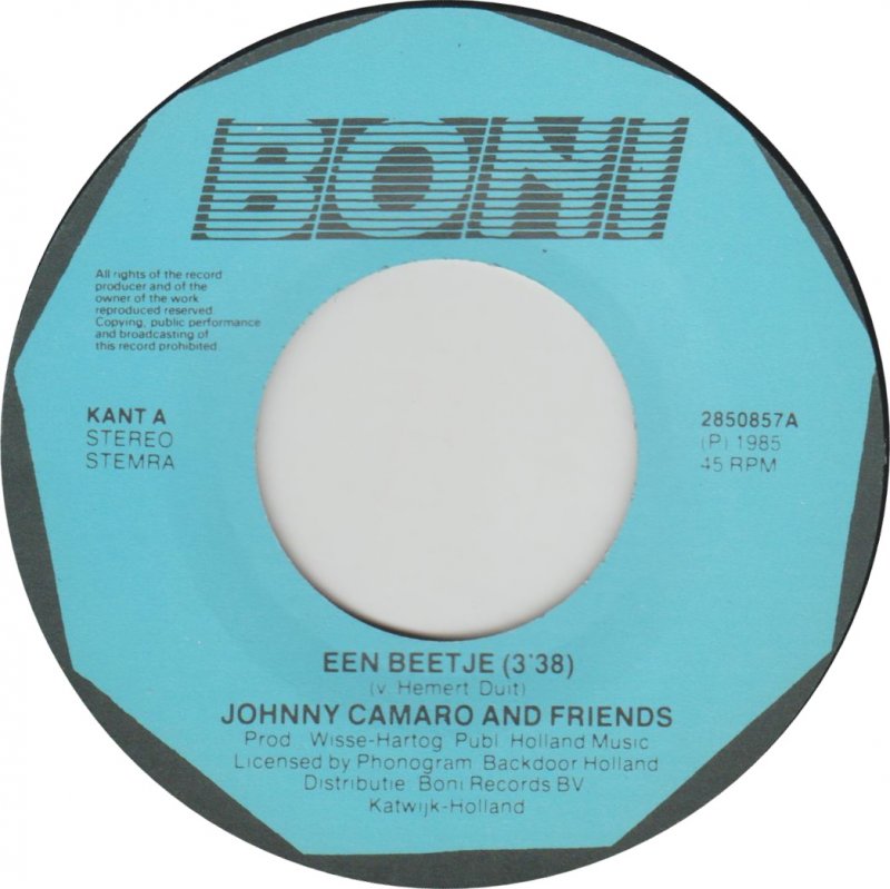 Johnny Camaro - Een Beetje Vinyl Singles