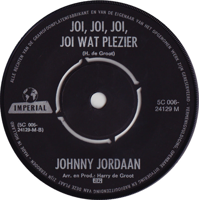 Johnny Jordaan - Pruimenpap 43354 Vinyl Singles Vinyl Very Good (VG) <br> Hoes Good Plus (G+)