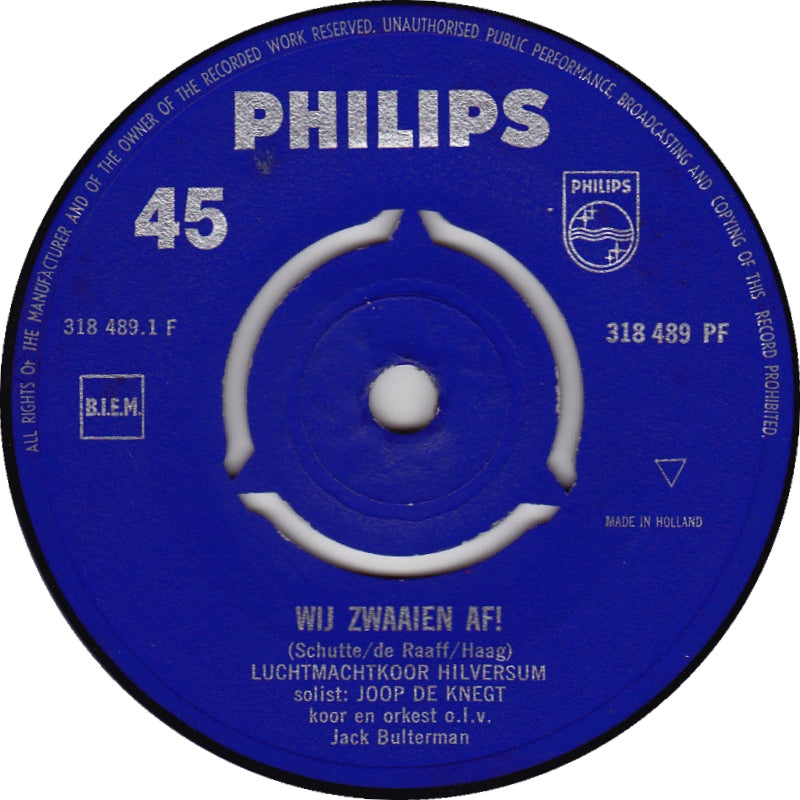 Joop De knegt - Wij Zwaaien Af 10712 Vinyl Singles