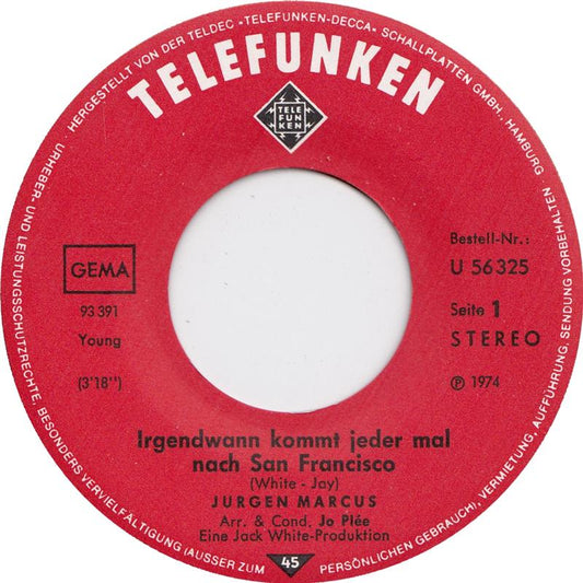 Jurgen Marcus - Irgendwann Kommt Jeder Mal Nach San Francisco 29833