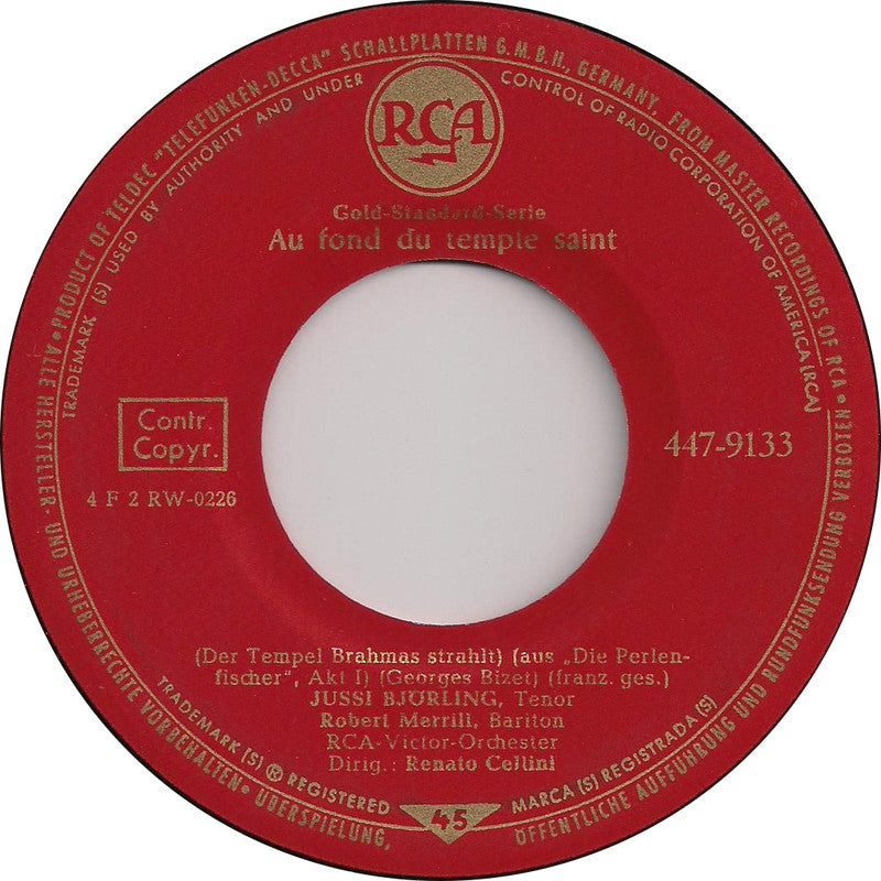 Jussi Bjorling Met Robert Merrill - In Un Coupe Vinyl Singles Vinyl (VG) <br> Hoes Generic