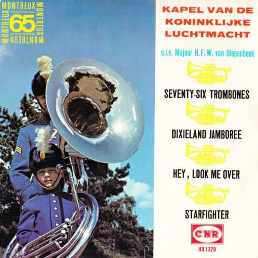 Kapel Van De Koninklijke Luchtmacht - Seventy-six trombones Vinyl Singles EP Vinyl Very Good (VG) <br> Hoes Good Plus (G+)