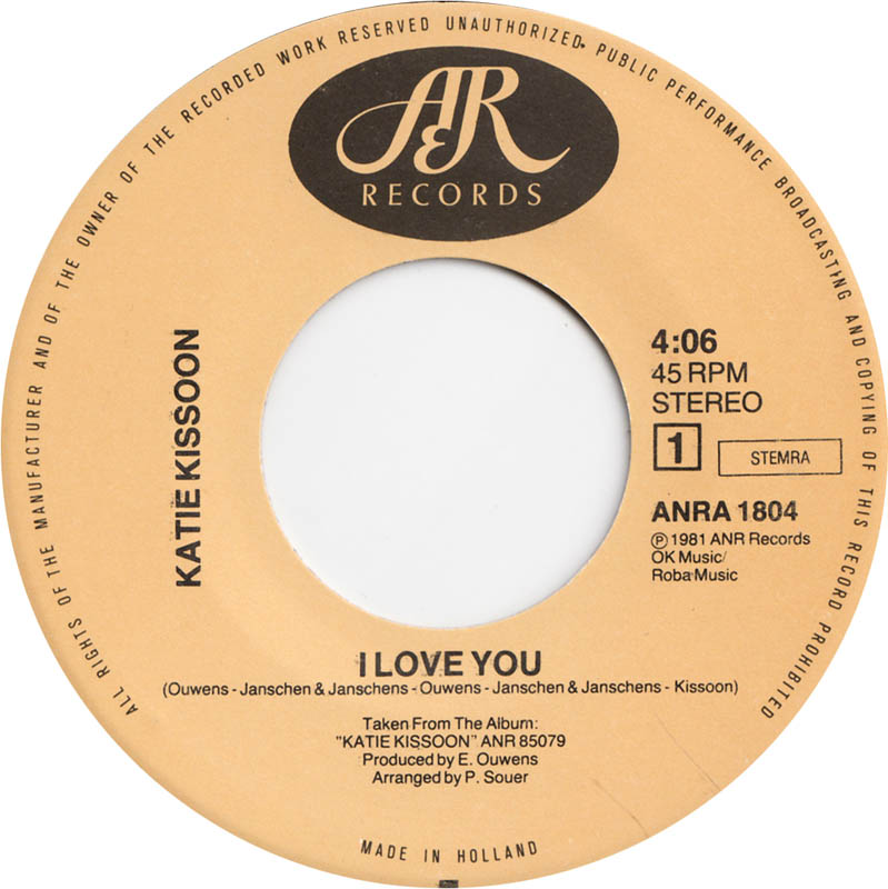 Katie Kissoon - I Love You Vinyl Singles