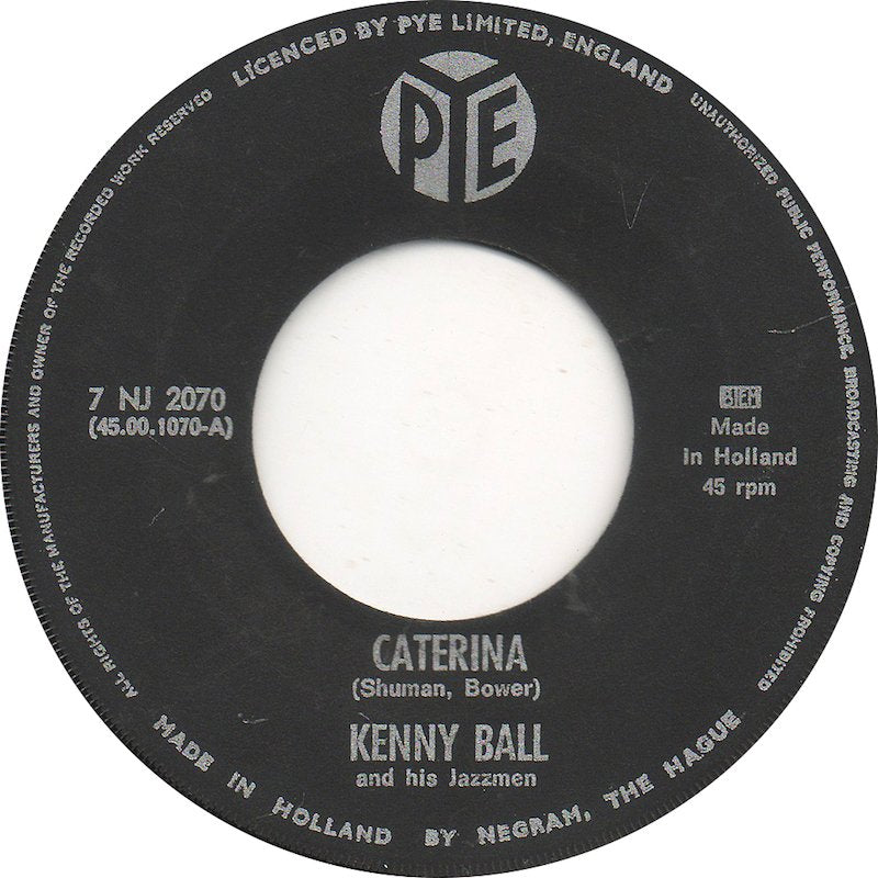 Kenny Ball And His Jazzmen - Caterina Vinyl Singles