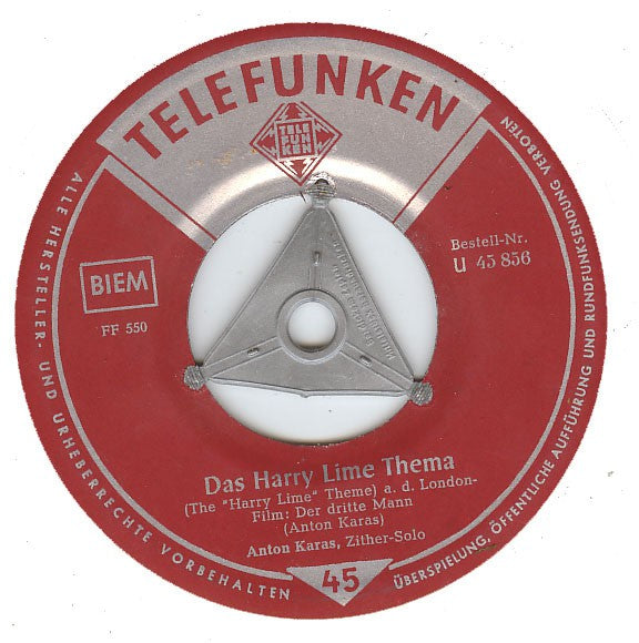 Anton Karas - Harry Lime Thema Vinyl Singles Vinyl Goed / Hoes Generic