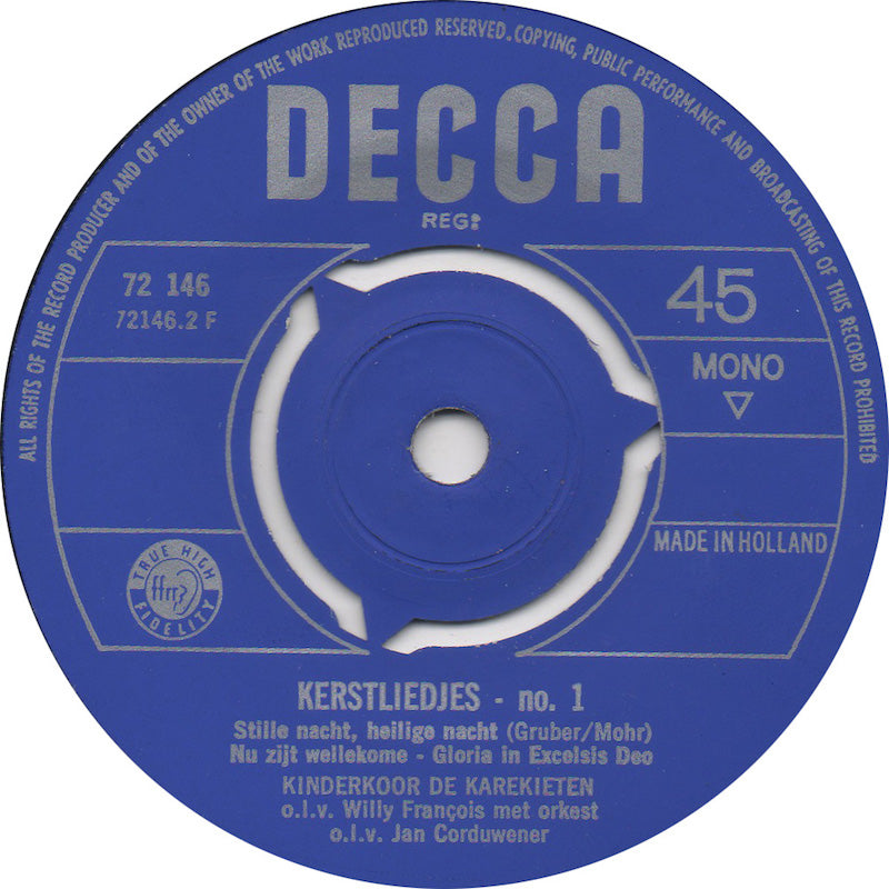 Karekieten - Vrolijk Kerstfeest (Kerstliedjes No. 1) Vinyl Singles