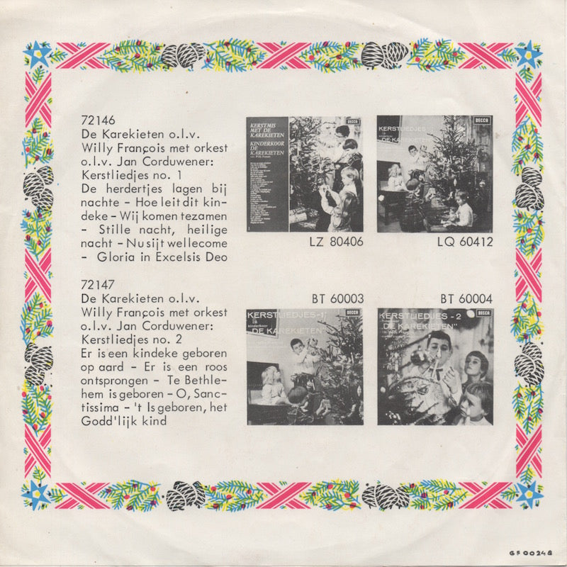 Karekieten - Vrolijk Kerstfeest (Kerstliedjes No. *) Vinyl Singles Vinyl Very Good (VG) <br> Hoes Good Plus (G+)