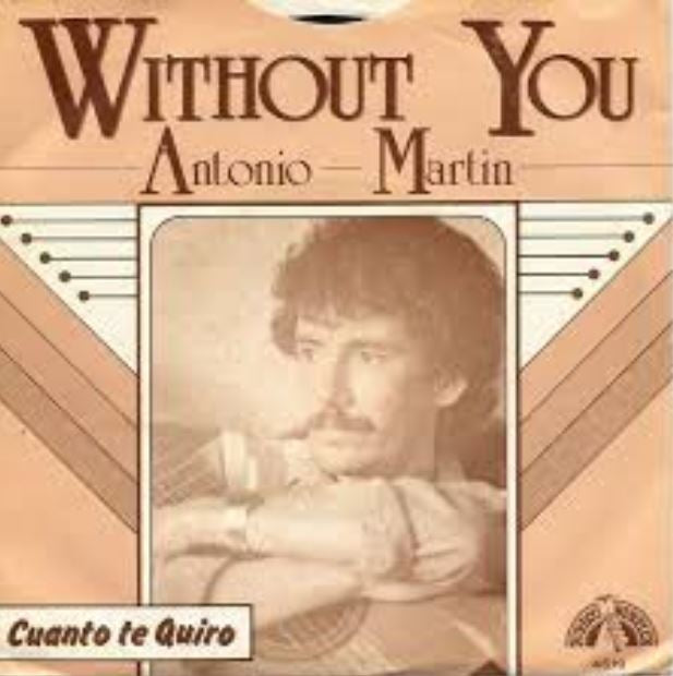 Antonio Martin - Without You Vinyl Singles Vinyl Very Good (VG) <br> Hoes Good Plus (G+)