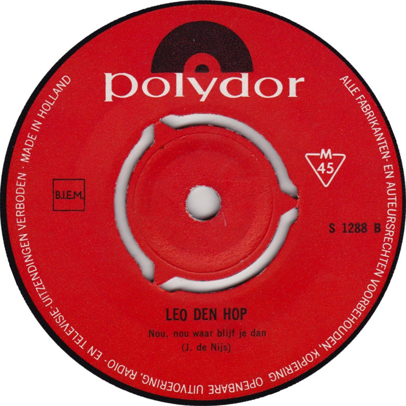Leo den Hop - Antoinette 13140 Vinyl Singles Vinyl Very Good (VG) <br> Hoes Good Plus (G+)
