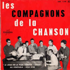 Compagnons De La Chanson - Le Jour Ou La Pluie Viendra Vinyl Singles EP Vinyl Very Good (VG) <br> Hoes Good Plus (G+)