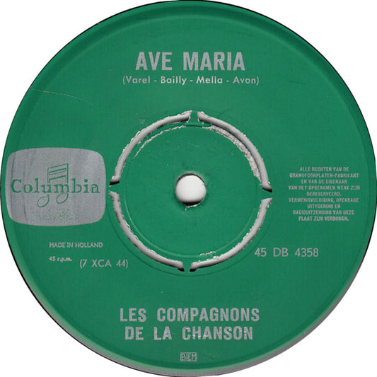 Compagnons De La Chanson - The Three Bells 40908 Vinyl Singles Vinyl Zeer Goed / Hoesje Generic "VINYLSINGLES.NL"