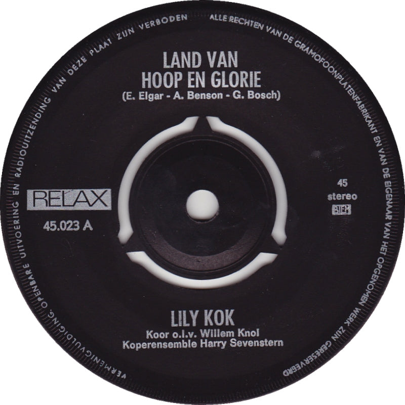 Lily Kok - Land Van Hoop En Glorie Vinyl Singles