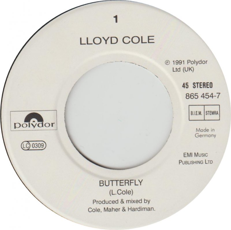 Lloyd Cole - Butterfly Vinyl Singles