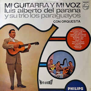 Luis Alberto Del Parana Y Su Trio Los Paraguayos Con Orquesta - Mi Guitarra Y Mi Voz (LP) Vinyl LP Vinyl (VG) <br> Hoes (G+)