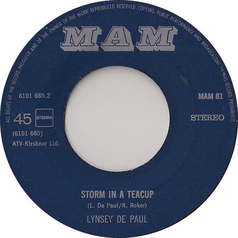Linsey De Paul - Storm In A Teacup Vinyl Singles Vinyl Goed / Hoes Generic