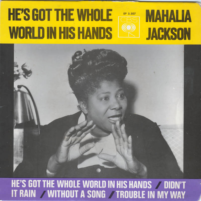 Mahalia Jackson - He's Got The Whole World In His Hands Vinyl Singles EP Vinyl Very Good (VG) <br> Hoes Good Plus (G+)