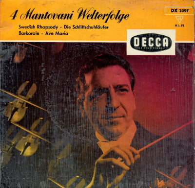 Mantovani Und Sein Orchester - * Mantovani Welterfolge Vinyl Singles EP Vinyl Very Good (VG) <br> Hoes Good Plus (G+)
