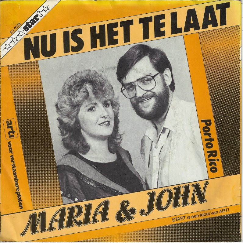 Maria & John - Nu Is Het Te Laat Vinyl Singles Vinyl Very Good (VG) <br> Hoes Good Plus (G+)