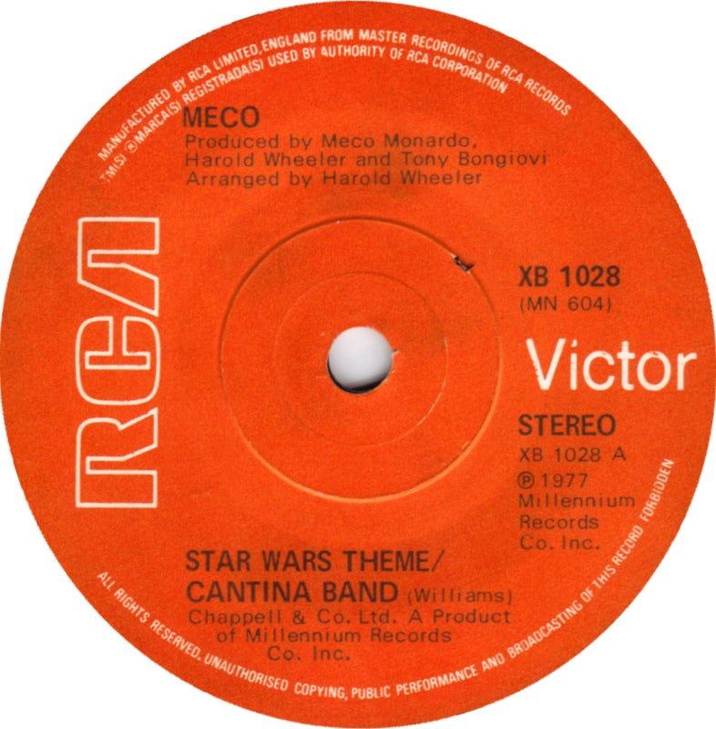 Meco - Star Wars Theme Vinyl Singles Vinyl (VG) <br> Hoes (G+)