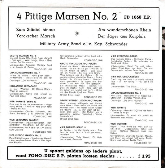 Military Army Band - Vier Pittige Marsen No. 2